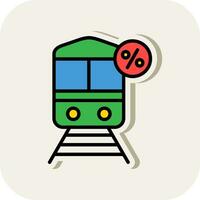 verdisconteerd trein vector icoon ontwerp