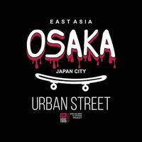 Osaka Japan stad grafisch ontwerp, typografie vector, illustratie, voor afdrukken t shirt, koel modern stijl vector