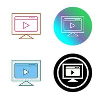 video streaming vector icoon