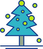 kerstboom vector pictogram