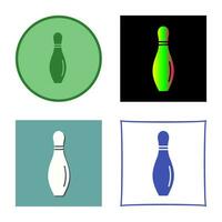 bowling pin vector icon