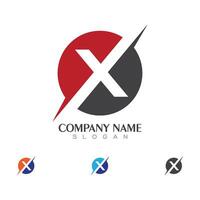 x brief logo sjabloon vector pictogram