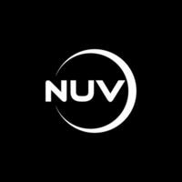 nuv brief logo ontwerp, inspiratie voor een uniek identiteit. modern elegantie en creatief ontwerp. watermerk uw succes met de opvallend deze logo. vector