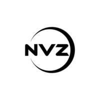 nvz brief logo ontwerp, inspiratie voor een uniek identiteit. modern elegantie en creatief ontwerp. watermerk uw succes met de opvallend deze logo. vector