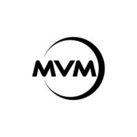 mvm brief logo ontwerp, inspiratie voor een uniek identiteit. modern elegantie en creatief ontwerp. watermerk uw succes met de opvallend deze logo. vector