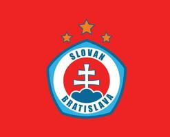 slovaaks Bratislava club logo symbool Slowakije liga Amerikaans voetbal abstract ontwerp vector illustratie met rood achtergrond