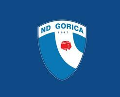 gorica logo club symbool Slovenië liga Amerikaans voetbal abstract ontwerp vector illustratie met blauw achtergrond