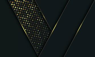 abstract grijs goud schitteren licht zwart schaduw meetkundig ontwerp modern luxe futuristische achtergrond vector