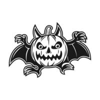 stiker icoon van calan gaaf gelukkig halloween vector beeld illustratie
