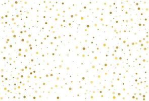 gouden glitter klassieke cirkel confetti achtergrond vector