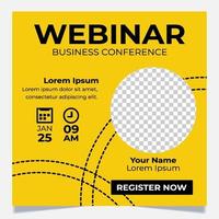 banner webinar-sjabloon vector