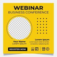 banner webinar-sjabloon vector