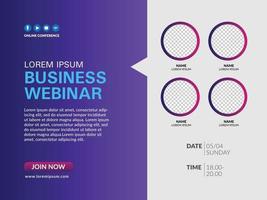 banner webinar-sjabloon vector