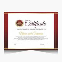 elegant luxe certificaatsjabloonontwerp vector