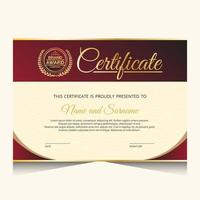 elegant luxe certificaatsjabloonontwerp vector