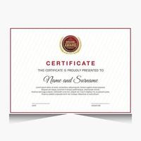 elegant luxe certificaatsjabloonontwerp vector