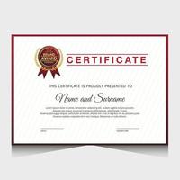 elegant luxe certificaatsjabloonontwerp vector