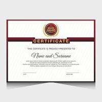 elegant luxe certificaatsjabloonontwerp vector