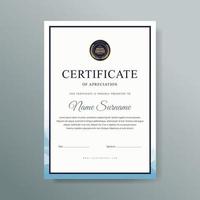 elegant luxe certificaatsjabloonontwerp vector