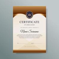 elegant luxe certificaatsjabloonontwerp vector