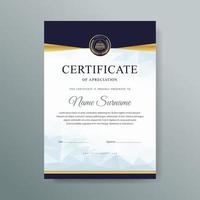 elegant luxe certificaatsjabloonontwerp vector