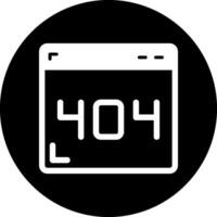 404-fout vectorpictogram vector