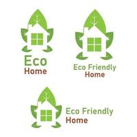 eco-vriendelijk huis illustratie ontwerp. vector