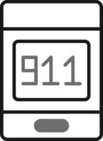 911 telefoontje vector icoon