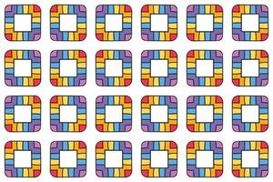 patroon felgekleurde vierkante doos cadeaupapier vector