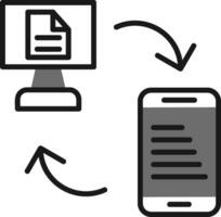 gegevens overdracht vector icoon