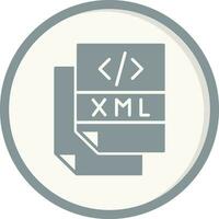 xml-bestand vectorpictogram vector