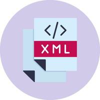 xml-bestand vectorpictogram vector