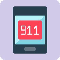 911 telefoontje vector icoon