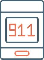 911 telefoontje vector icoon