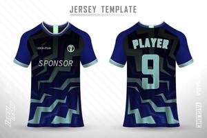 sport jersey en t-shirt sjabloon sport jersey ontwerp vector mockup.