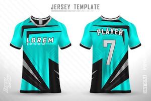 sport jersey en t-shirt sjabloon sport jersey ontwerp vector mockup.