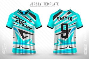 sport jersey en t-shirt sjabloon sport jersey ontwerp vector mockup.