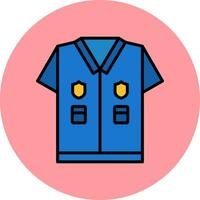 Politie uniform vector icoon