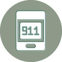 911 telefoontje vector icoon