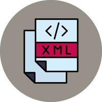 xml-bestand vectorpictogram vector