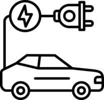 elektrische auto vector icon