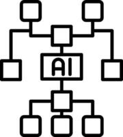 kunstmatig intelligentie- vector icoon