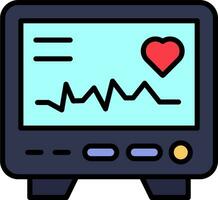 elektrocardiogram vector icoon