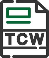 tcw creatief icoon ontwerp vector