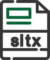 sitx creatief icoon ontwerp vector