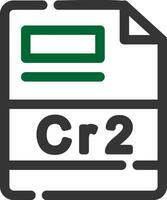 cr2 creatief icoon ontwerp vector