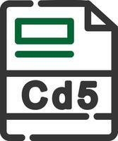 cd5 creatief icoon ontwerp vector