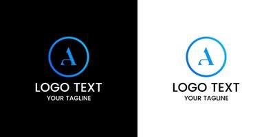 letter een logo ontwerp vector