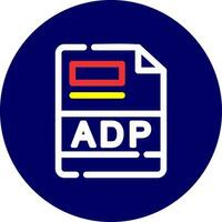 adp creatief icoon ontwerp vector