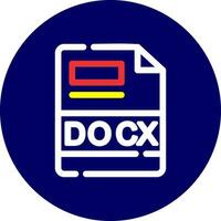 docx creatief icoon ontwerp vector